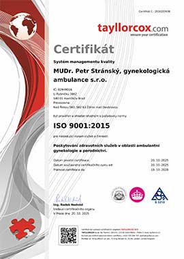 Certifikát ISO 9001